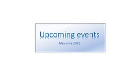 Banner Upcoming events
